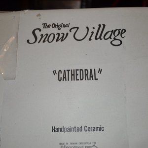 Cathedral, Snow Village, Department 56